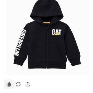 Caterpillar Black Hoodie 2T